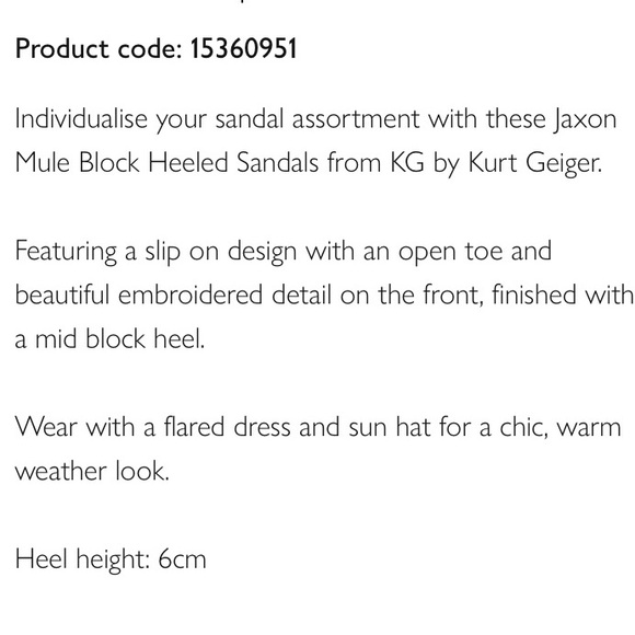 Kurt Geiger Embroidered Mules - Picture 6 of 6